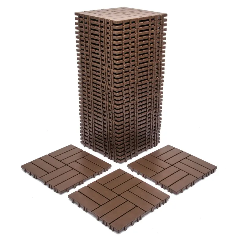 Wow Pioneer 68-Pack 11.42" X 11.42" Interlocking Deck Tiles 61.60 Sq.Ft 1