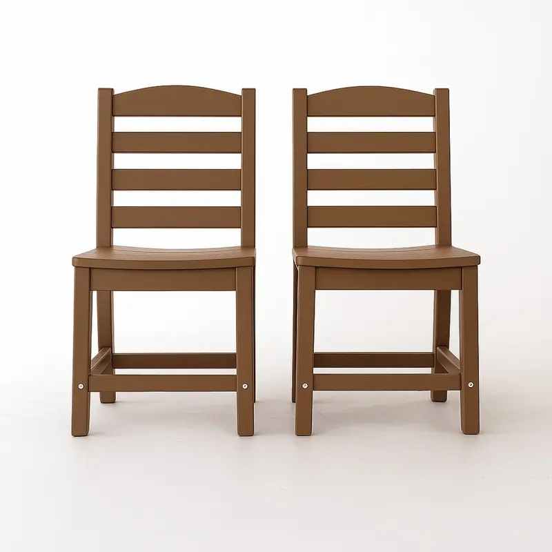 Wow Pioneer Armless Outdoor Chairs Seating Set Consisting Of Two Separate Pieces 1