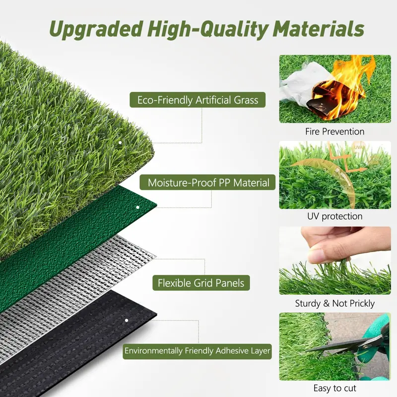 Wow Pioneer Artificial Grass Synthetic Thick Lawn Turf Carpet 1
