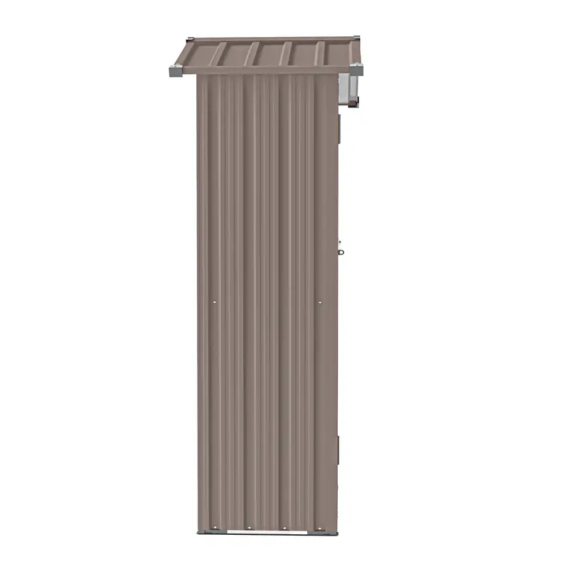 Wow Pioneer Compact Metal Garden Storage Shed For Outdoor Organizat 1