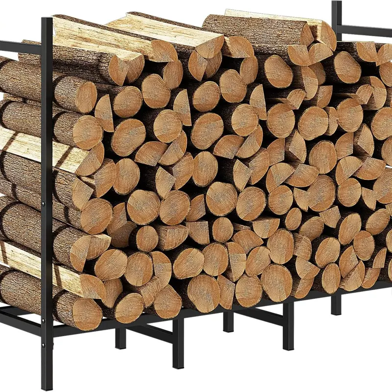 Wow Pioneer Firewood Rack With Cover For Indoor Outdoor Log Storage 1