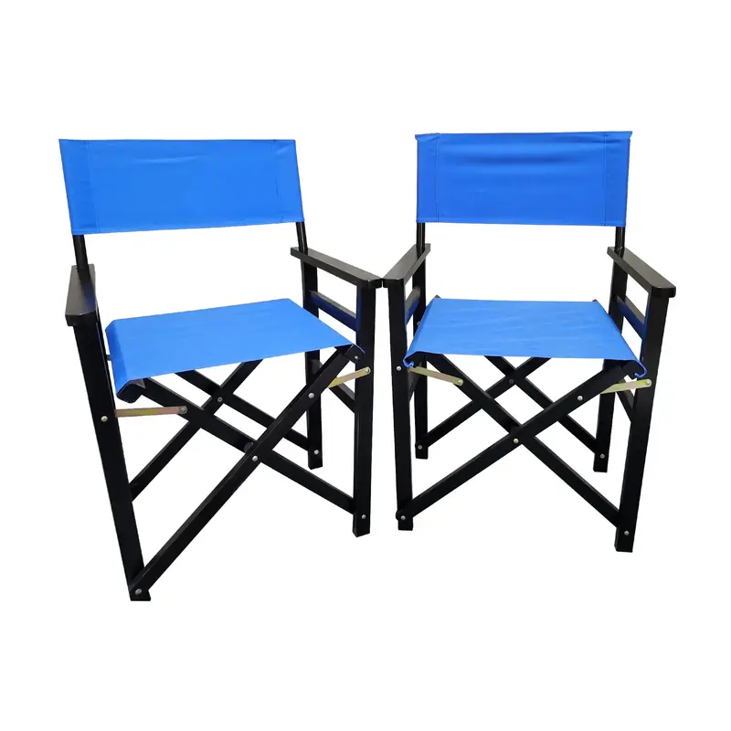 Wow Pioneer Folding Director Chair 2 Piece Set For Home And Commercial Seating Use 1
