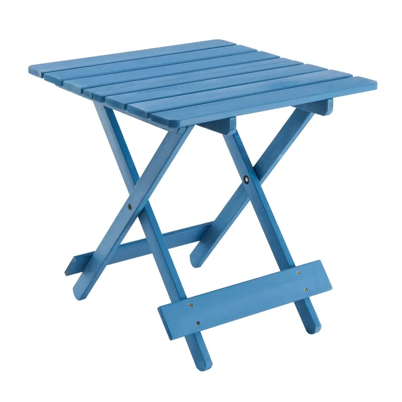 Wow Pioneer Folding Square Solid Wood Patio Side Table Portable Outdoor Furniture For Backyard Balcony 1