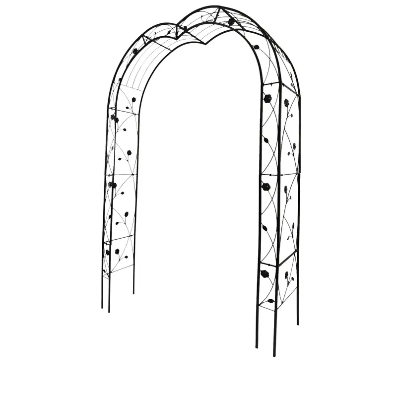 Wow Pioneer Garden Arch Trellis For Climbing Plants Freely Assemble Outdoor Arbor 1
