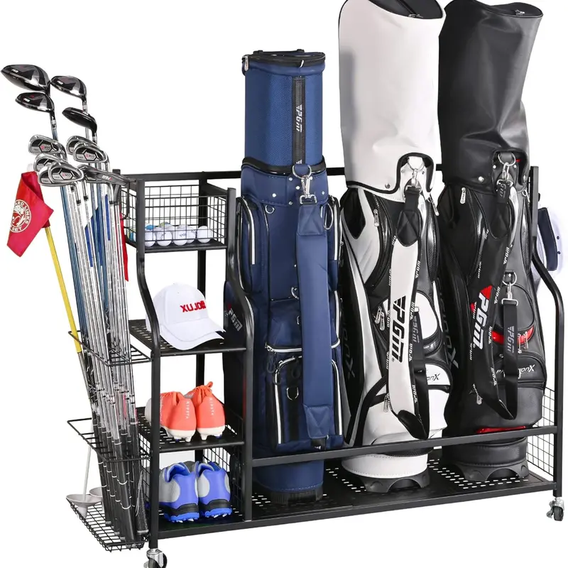 Wow Pioneer Golf Bag Storage Organizer Rack For Garage Golf Equipment 1