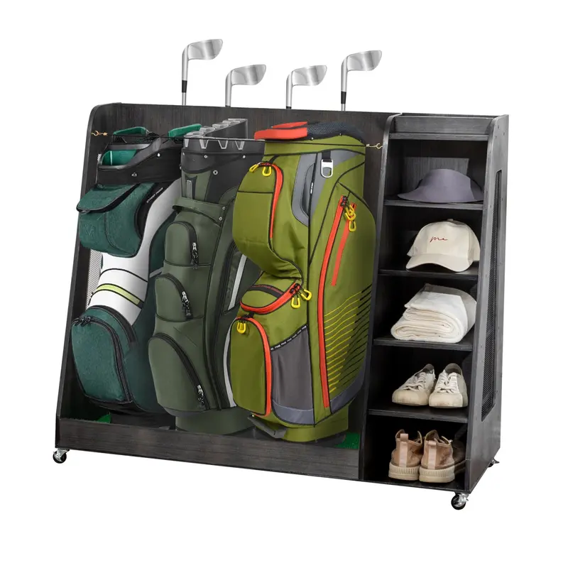 Wow Pioneer Golf Equipment Storage Rack With Drawers And Organizer Compartments 1