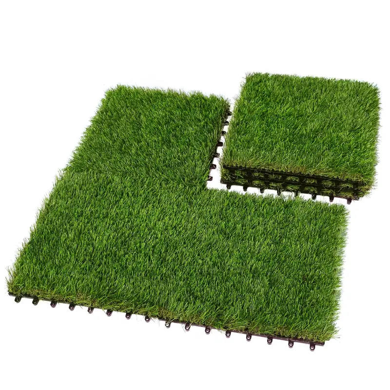 Wow Pioneer Interlocking Artificial Grass Tiles For Outdoor Indoor Use 1