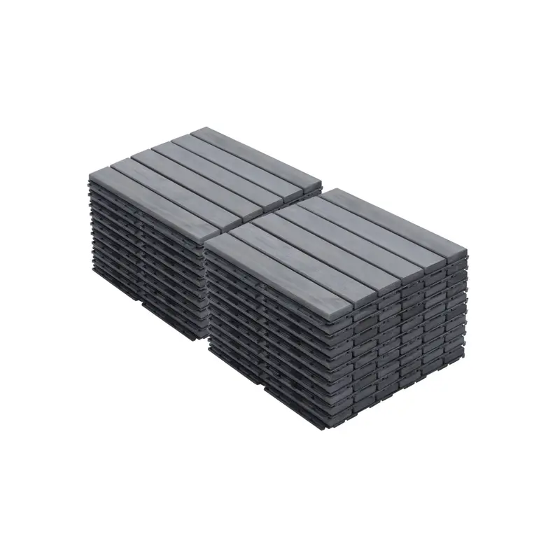 Wow Pioneer Interlocking Striped Pattern Deck Flooring Tiles 1