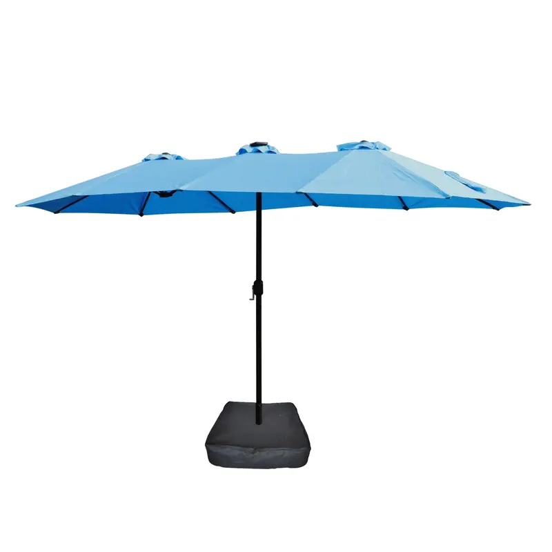 Wow Pioneer Large Double-Sided Rectangular Outdoor Patio Umbrella 1