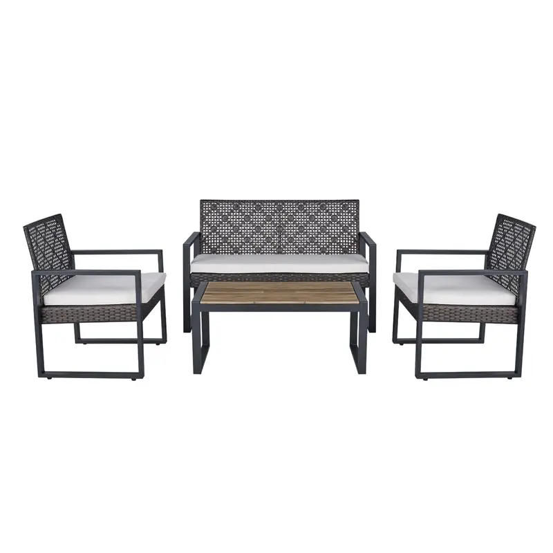 Wow Pioneer Modern Outdoor Patio Furniture Rattan Set 1