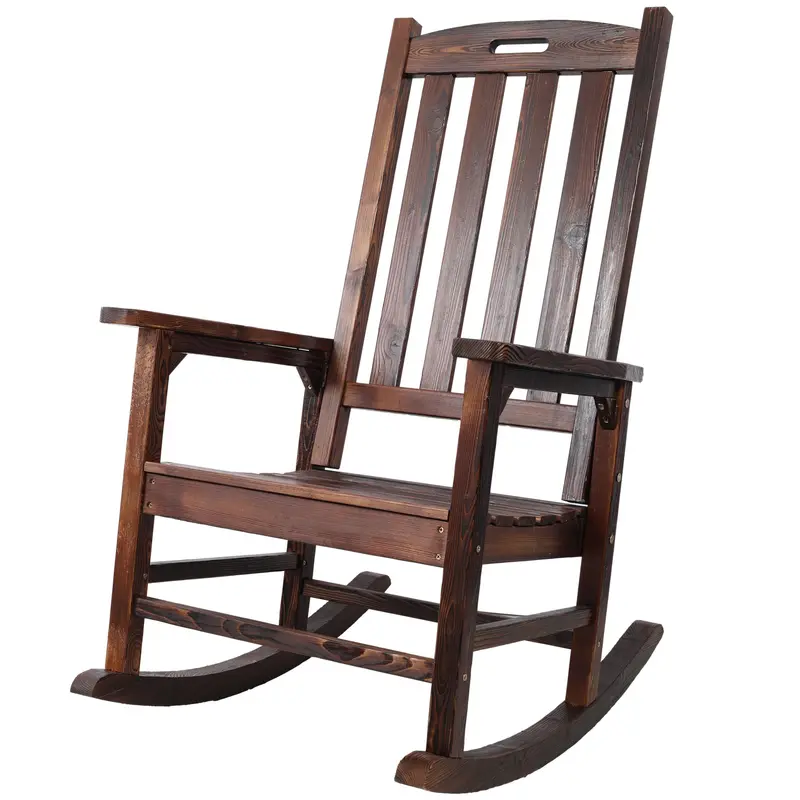 Wow Pioneer Oversized Porch Rocking Chair Suitable For All Indoor And Outdoor Spaces 1