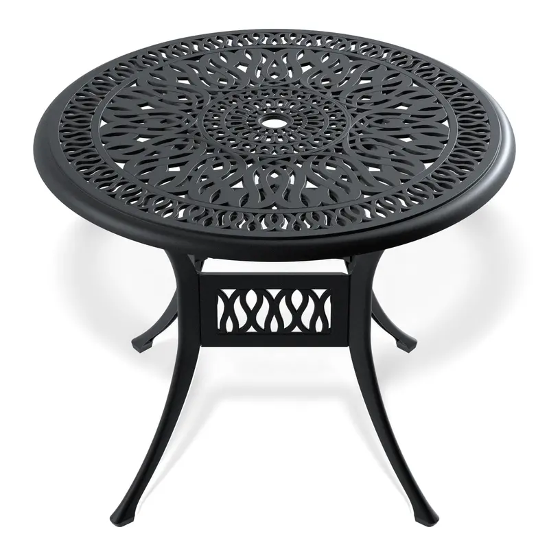 Wow Pioneer Patio Round Dining Table Perfect For Outdoor Garden Gatherings 1