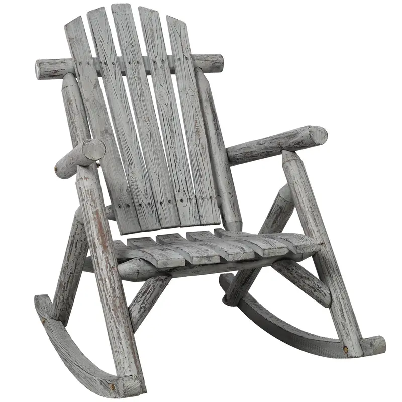 Wow Pioneer Porch Rocker Chair Outdoor Patio Relaxing Seating For Garden Yard Use 1
