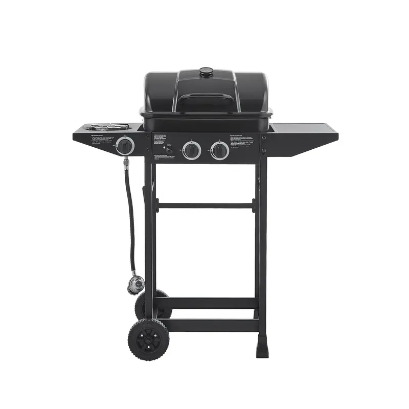 Wow Pioneer Portable Propane Gas Grill With Side Burner 1