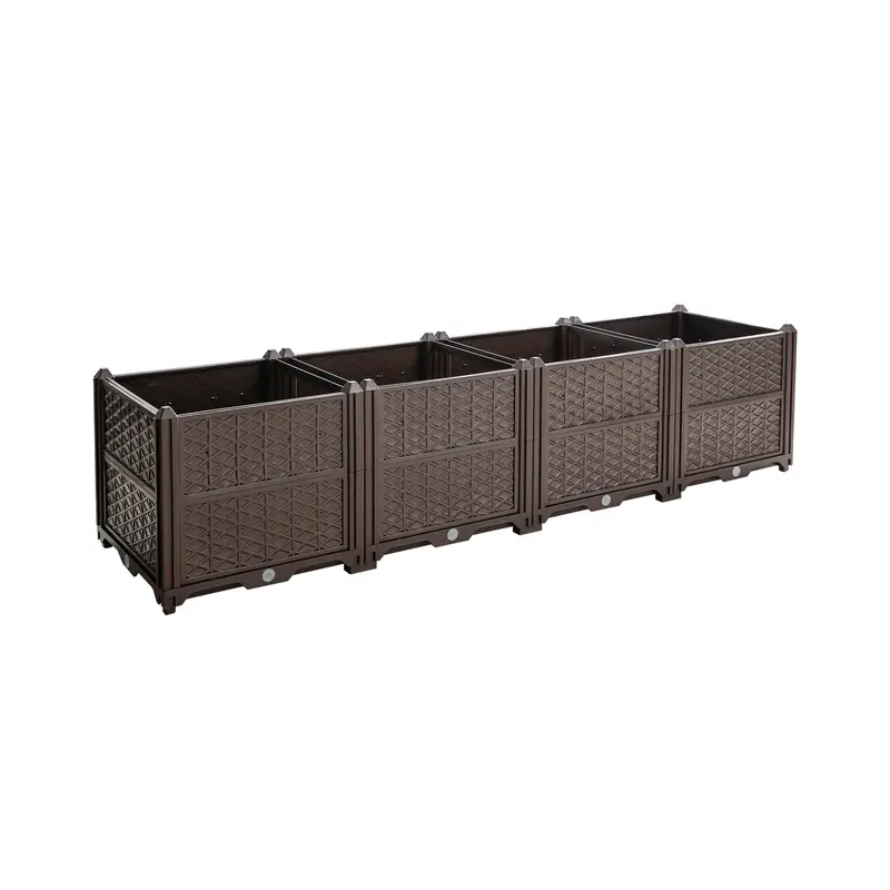 Wow Pioneer Rectangular Indoor Outdoor Planting Box For Herbs Vegetables Flowers 1