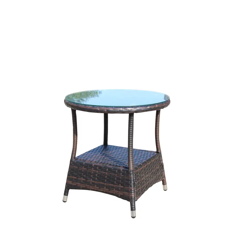 Wow Pioneer Round Outdoor Patio Coffee Table For Backyard Use 1