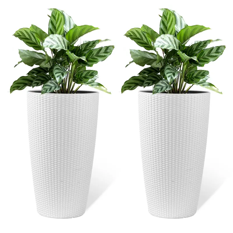 Wow Pioneer Set Of 2 Large Tall Planters For Indoor And Outdoor Planting Use 1