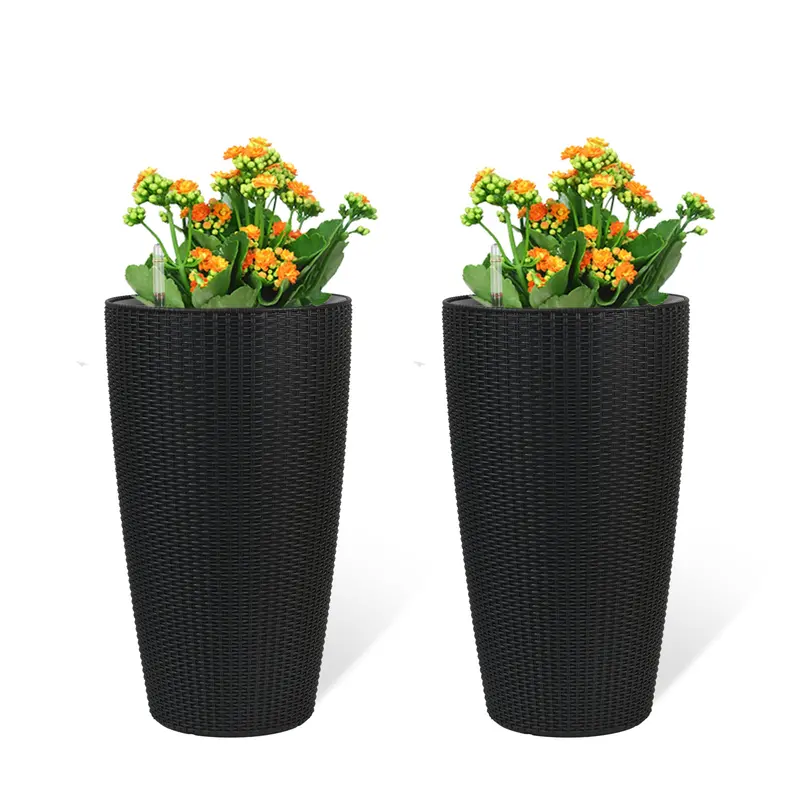 Wow Pioneer Set Of 2 Tall Planters Designed For Healthy Plant Growth And Display 1