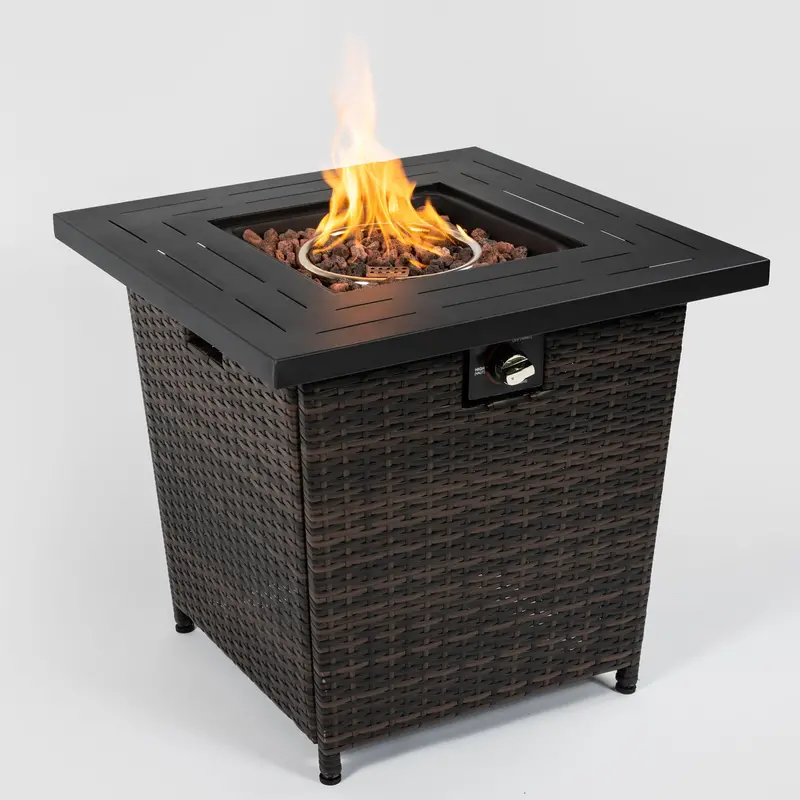 Wow Pioneer Square Propane Fire Pit Table For Outdoor Living 1