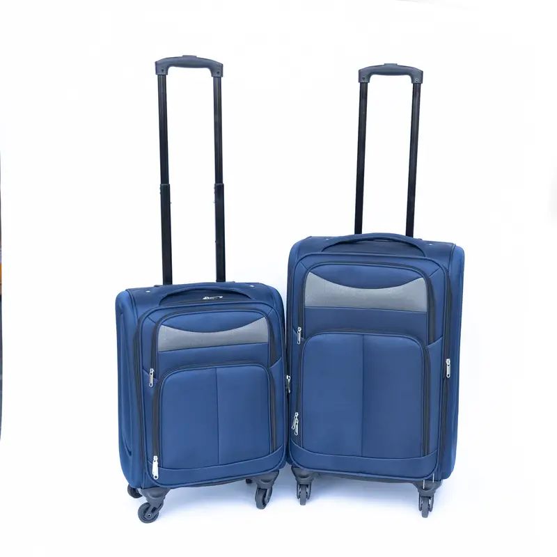 Wow Pioneer Two-Piece Travel Trolley Luggage Set Suitcase Pack 1