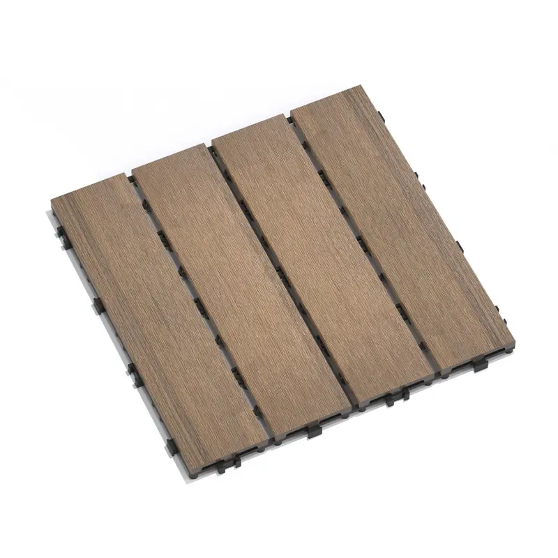 Wow Pioneer Wpc Interlocking Deck Tiles For Patio Flooring 1
