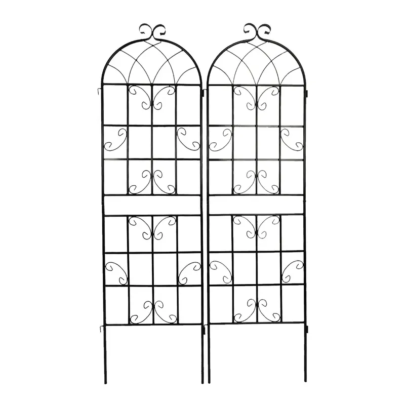 Wow Pioneer4 Pack Rustproof Metal Garden Trellis 71 Inch High Outdoor Climbing Plant Flower Vegetable Support For Garden Backyard Patio Landscaping 1