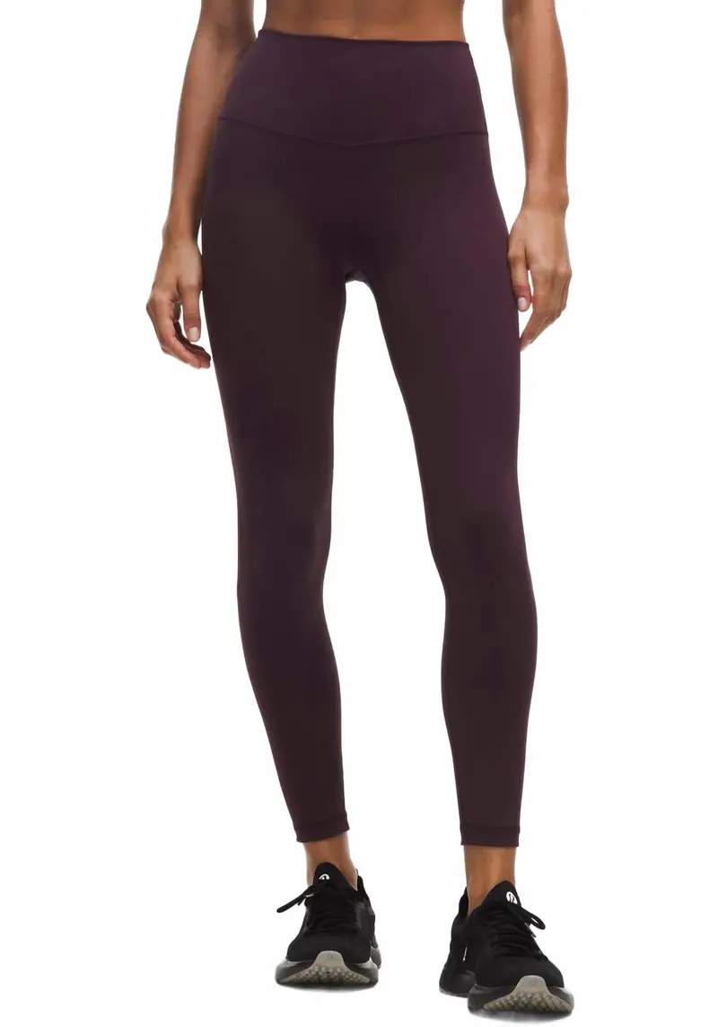 Wunder Train High Rise Tight 28" Leggings In Black Plum 1