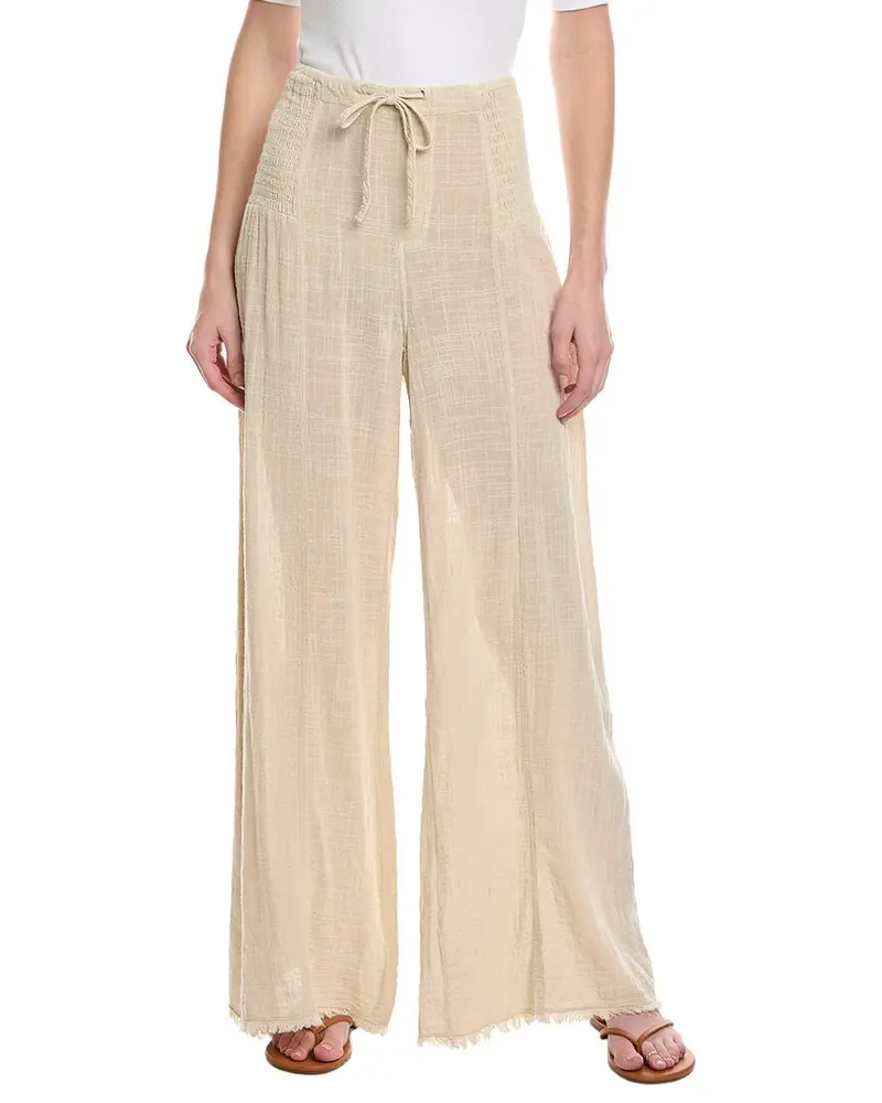 Xcvi Gauze Linen-Blend Kaj Wide Leg Pant 1