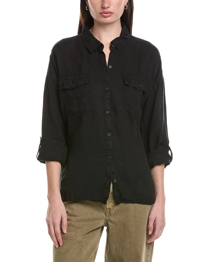 Xcvi Whitson Button-Up Linen Shirt 1