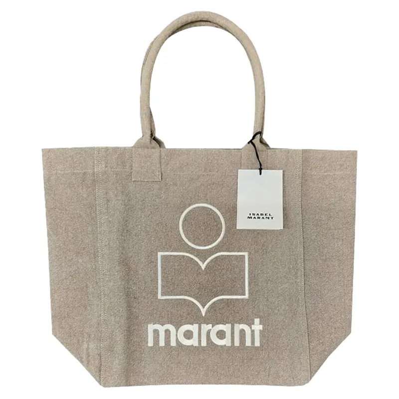 Yenky Logo Embroidered Shopper Bag Beige 1