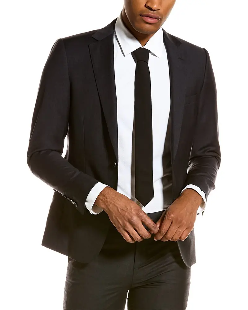 Zanetti Porto Wool-Blend Slim Fit Suit With Flat Front Pant 1
