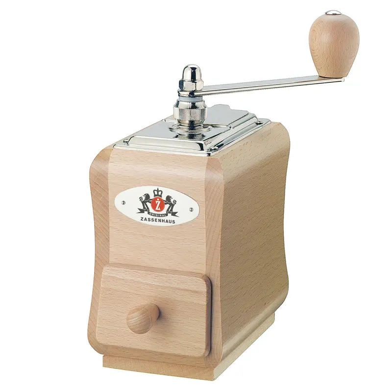 Zassenhaus Santiago Manual Hand Crank Coffee Mill And Grinder, Natural 1