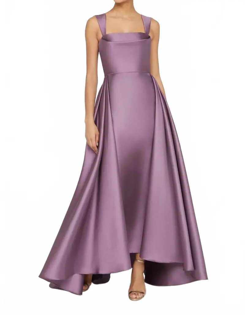 Zendaya Mikado Walk Through Gown In Chrome Lavender 1