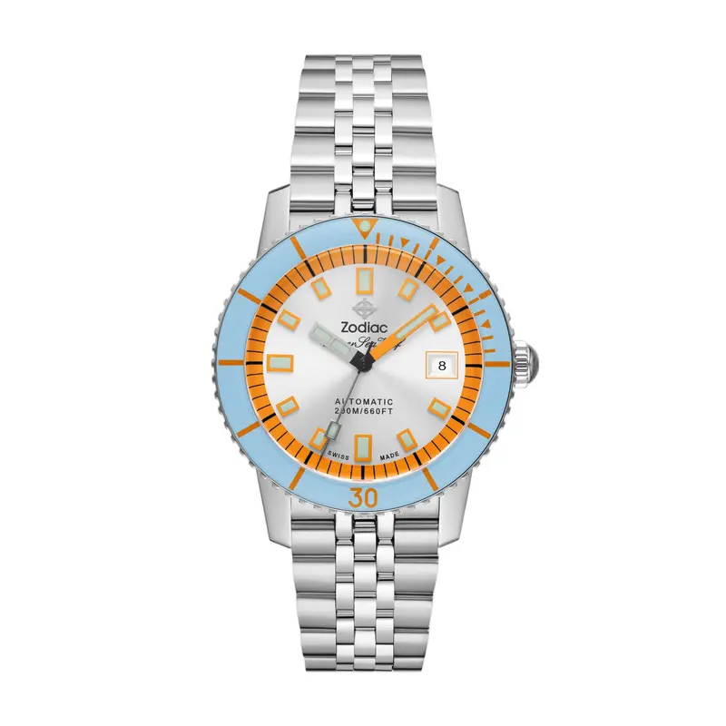 Zodiac Men's Super Sea Wolf Compression Automatic, Stainless Steel Watch 1