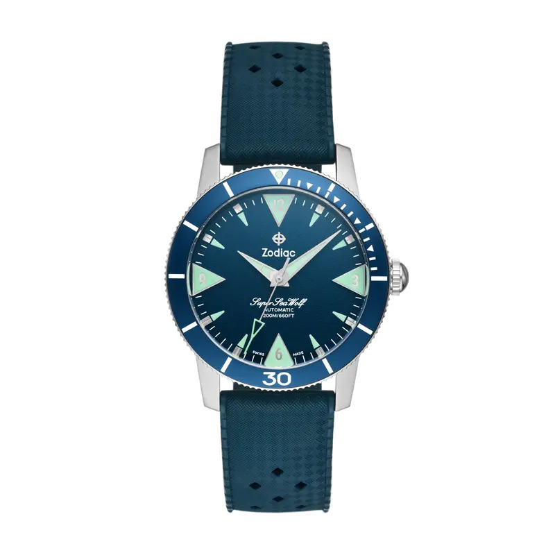Zodiac Men's Super Sea Wolf Skin Automatic, Stainless Steel Watch 1