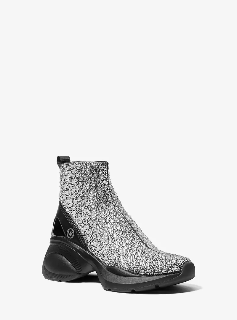 Zuma Embellished Stretch Knit Sock Sneaker 1