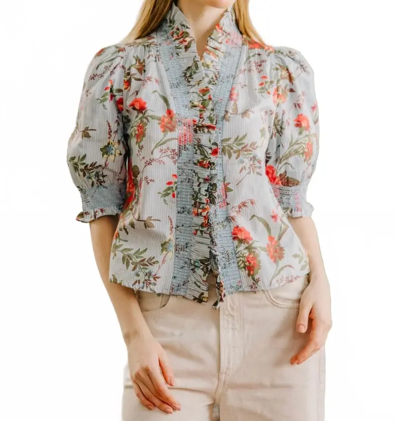 Zuri Top In Battersea Floral 1