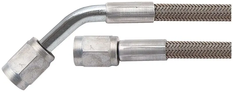 Allstar Performance 46401-24 An-4 Stainless Steel Fuel Or Brake Line – 24-Inch Length With 45° Flare Fittings 1