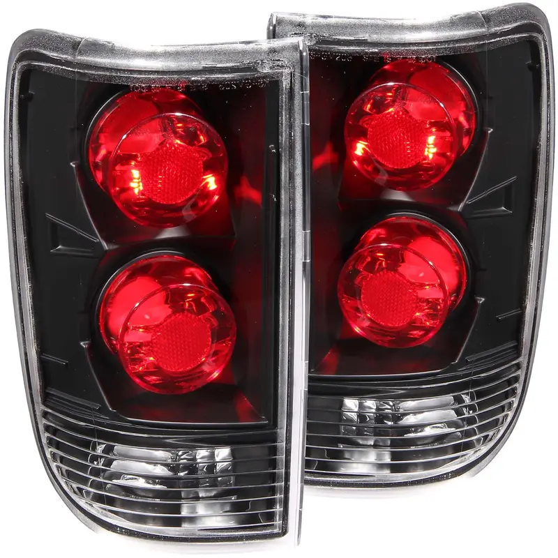 Anzo Usa 211005 Dual Clear-Lens Tail Light Assembly With Black Housing 1