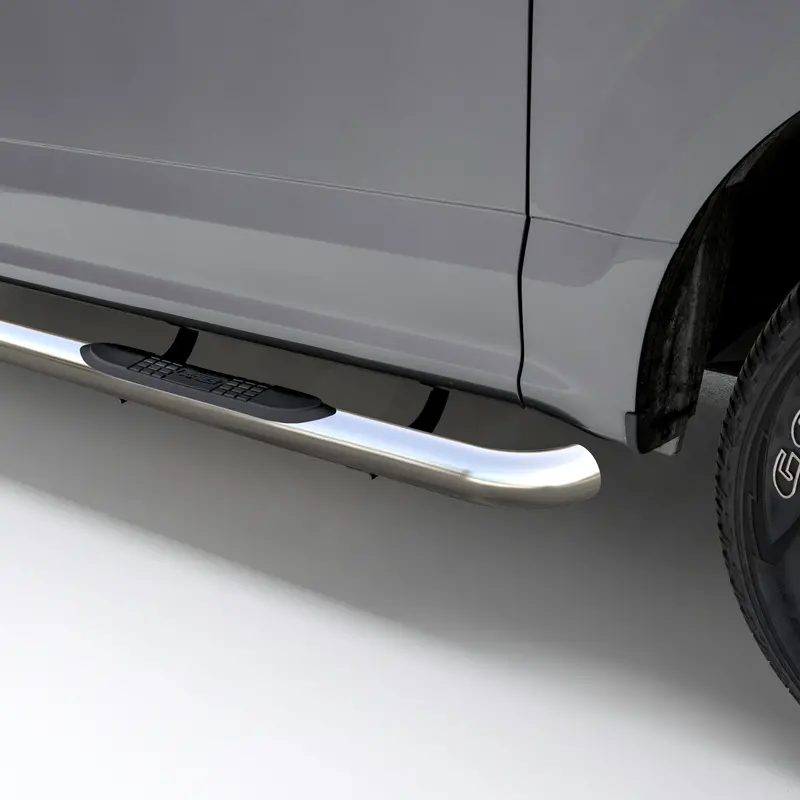 Aries 3-Inch Polished Stainless Steel Side Bars – Select Ford Excursion & F-250/F-350 Models 1