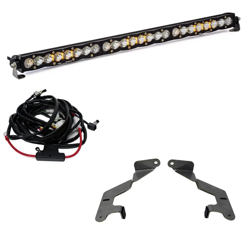 Baja Designs 447160 30-Inch Grille-Mount Led Light Bar Kit – Driving Combo For 2014+ Toyota Tundra 1