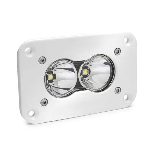 Baja Designs 481006Wt S2 Pro Led Work Light – Flush-Mount, Clear Lens, White Scene/Work Pattern 1