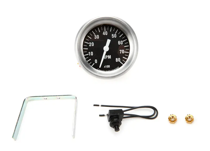 Classic Instruments Hr383Apf Hot Rod-Style Full-Sweep Tachometer – 2-5/8 Inch Diameter 1