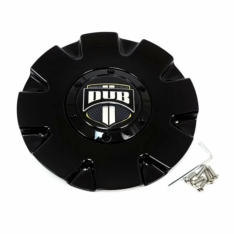 Dub 16390-15B Single-Piece Push Cap – Matte Black Finish 1