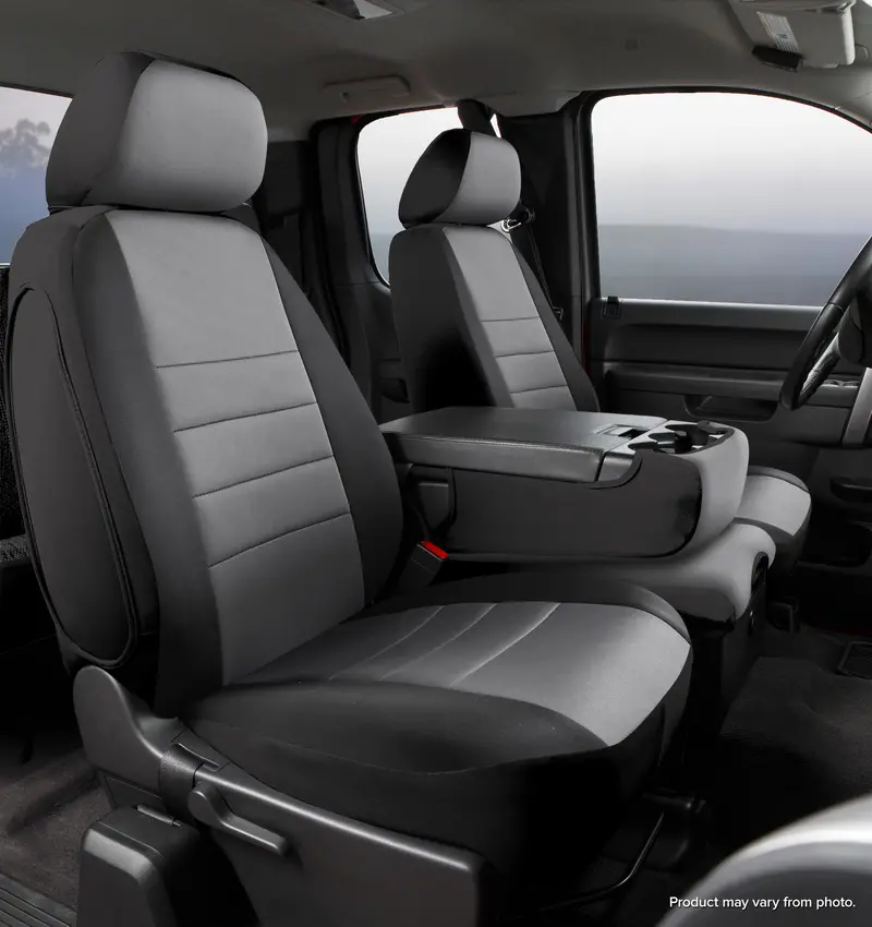 Fia Np97-29 Neopro Neoprene Custom Truck Seat Covers – Gray Fit 1