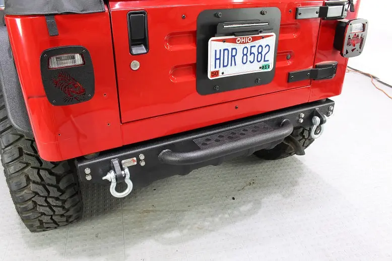 Fishbone Offroad Fb22072 Piranha Series Rear Bumper With Step – Fits 1997–2006 Jeep Tj 1