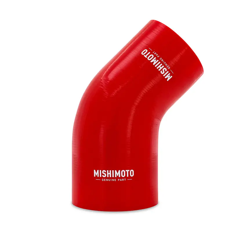 Mishimoto Mmcp-R45-3540Rd Red 45° Silicone Transition Coupler — 3.5" To 4" 1
