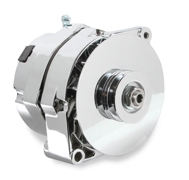 Mr. Gasket 51203Cg Chrome 140-Amp Alternator For Gm Vehicles (1971–1986), Single V-Belt Compatible 1