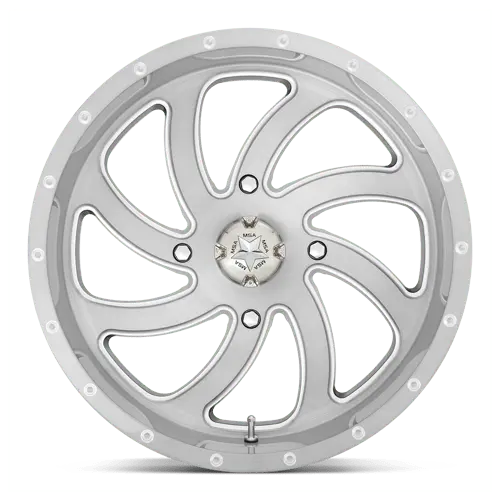 Msa Offroad Ma36-018756Ti 18X7 Inch Off-Road Wheel – 4X156, Brushed Titanium Finish 1
