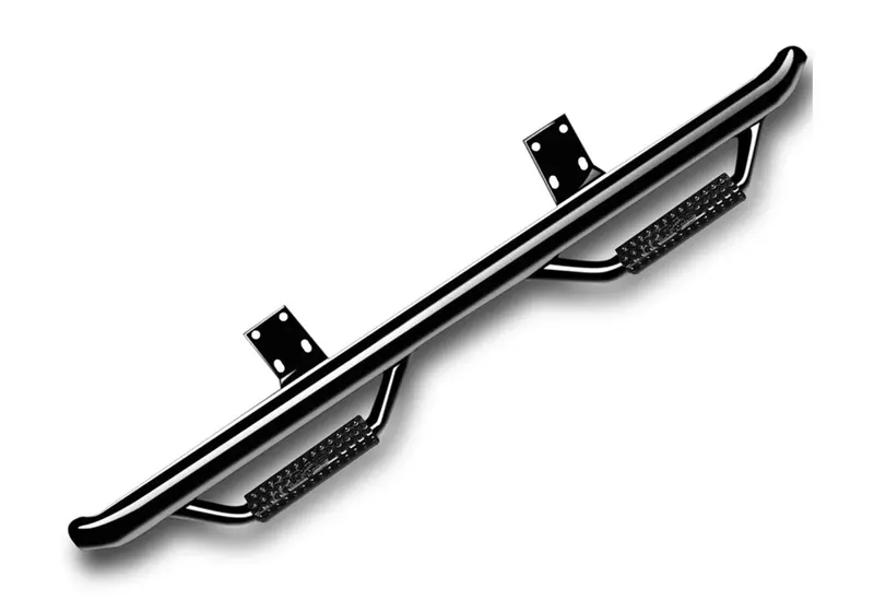 N-Fab Gloss Black Nerf Steps – Cab-Length Pair For 2015–2022 Ford F-150 Supercab 1